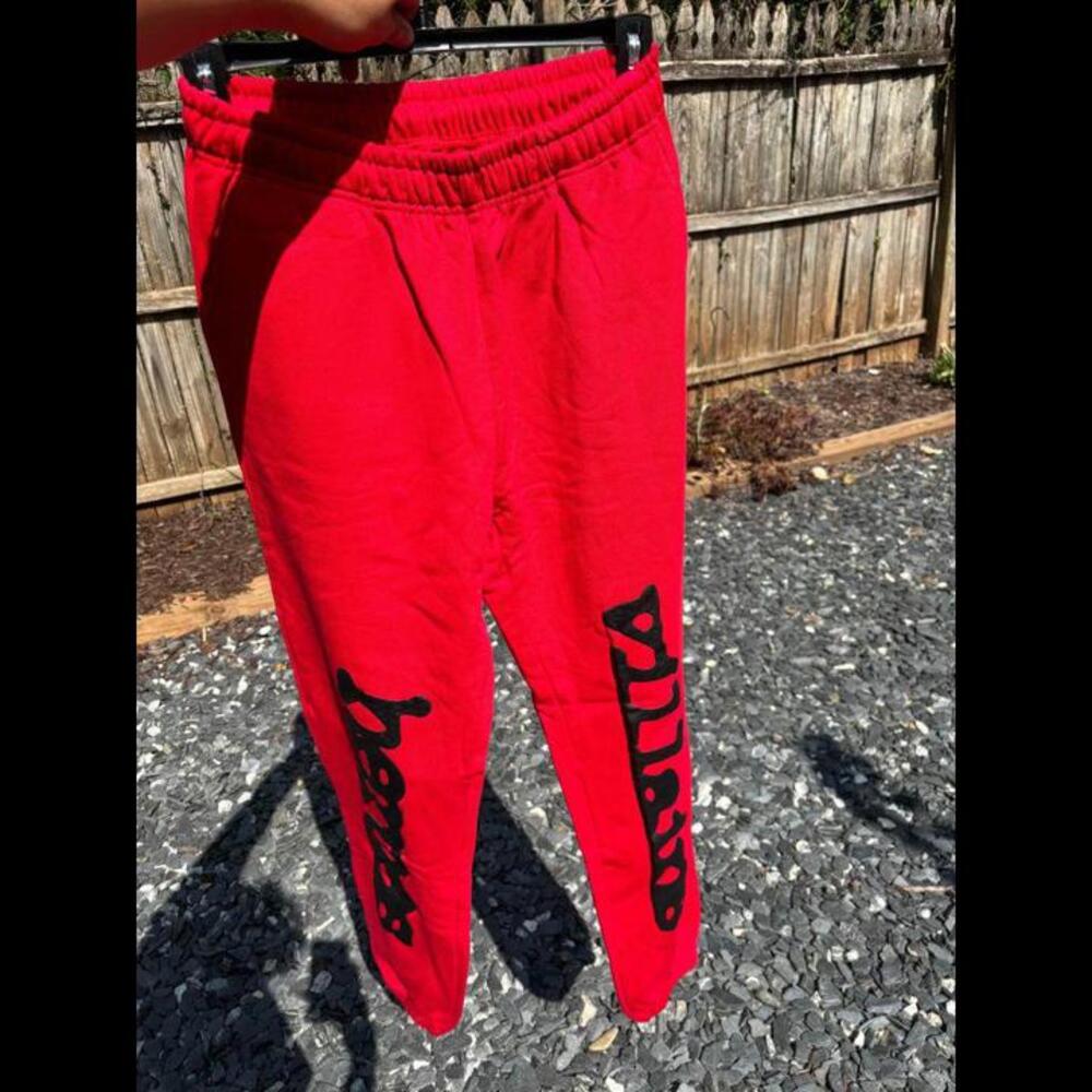 RED Sp5der sweatpants